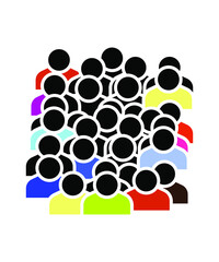 crowd icon,vector best flat icon.