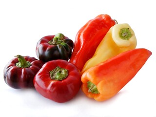 red,orange,green and yellow peppers for salad or cooking