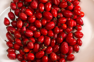 Rosehip tea is rich in vitamins and is used as a restorative