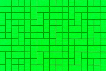 Modern green stone wall with stripes texture and seamless background