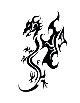 chinese dragon twelve of the big collection ethnic tattoo symbol sticker