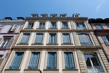 Fototapeta na wymiar Französische #Fassade im Elsass