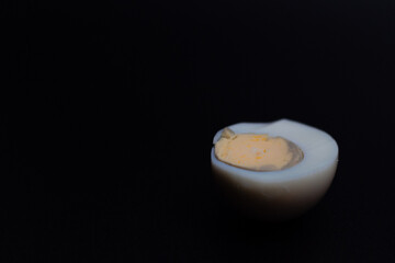 traditional healthy italian food. Tasty and fresh brown chicken eggs, raw and cooked, with their yellow yolk and egg white. Protein breakfast. Natural healthy food and organic farming concept.