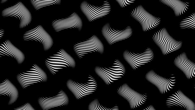 Moving Ripples of White Blobs