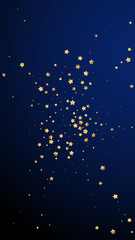 Obraz na płótnie Canvas Gold stars random luxury sparkling confetti. Scatt