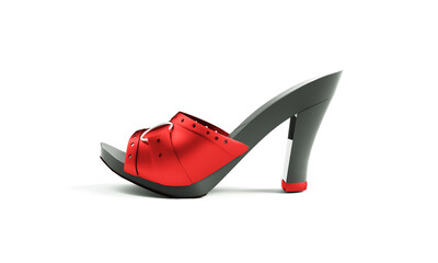 High Heel Isolated. 3D rendering