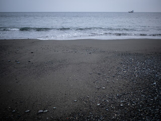神奈川県大磯町　大磯こゆるぎの浜の風景