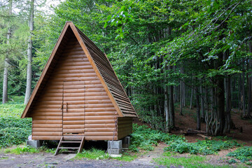 tourist cottage, shelter in Bieszczady mountains, Poloniny mountains