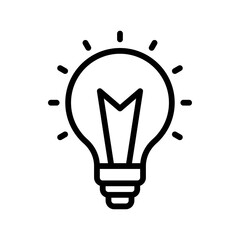 laboratory icon related laboratory light bulb vector in lineal style,