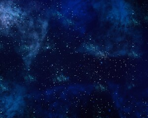 Galaxy wallpaper. Stars and nebula background with stardust. Colorful space illustration