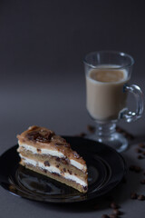 sponge cake with cinnamon and walnuts for a Cup of coffee