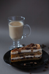 sponge cake with cinnamon and walnuts for a Cup of coffee