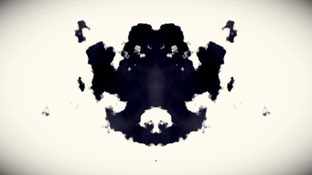 Rorschach Inkblot Test Morphing Ink Blot Mask