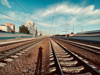 Fototapeta na wymiar железнодорожные пути (railways)