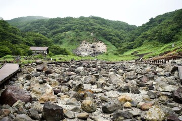 Fototapeta na wymiar The view of some stones at Tochigi.