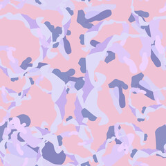 UFO camouflage of various shades of pink, violet and blue colors