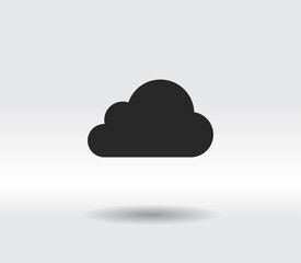 cloud icon, vector illustration. Flat design style