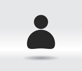 Business man icon, vector illustration. Flat design style