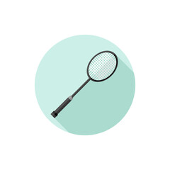 Flat design Badminton Racket