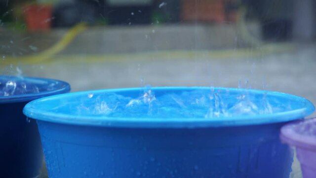 collecting rain water for recycle