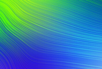 Light Blue, Green vector blurred shine abstract background.