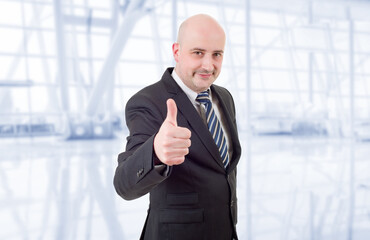 businessman thumb up