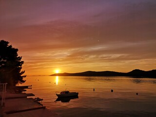 Sunset, Grebastica bay, Croatia 