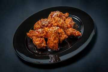 Korean Crispy Fried Spicy Chicken 