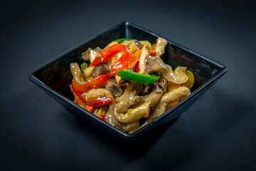Korean Salad With Oyster Mushrooms