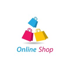 Obraz premium Online shop logo images