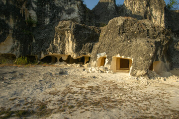 a cave under a limestone hill in Bojonegoro, Indonesia