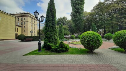 Naklejka premium park in the city