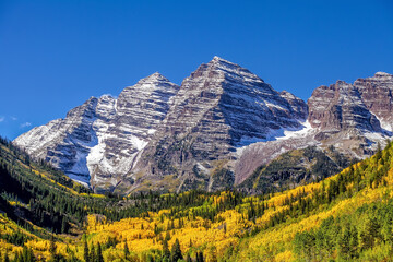 Landscape photo of Maroon bell in Colorado USA