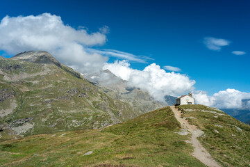 Colle del Nivolet nel parco del Gran Paradiso, Piemonte Italia