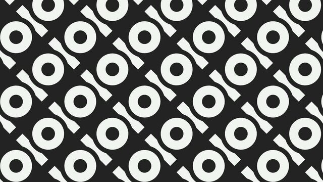 Xoxo Oxo Pattern of Noughts and Crosses Moving Overlays
