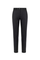 Black women's classic trousers. Front view