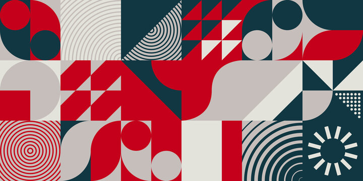Horizontal Abstract Vector Pattern Design
