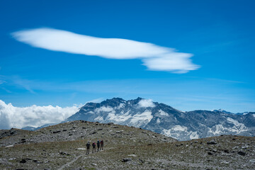 Colle del Nivolet nel parco del Gran Paradiso, Piemonte Italia