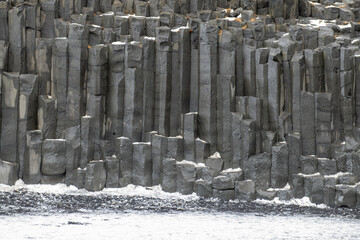 The black sand beach in Iceland