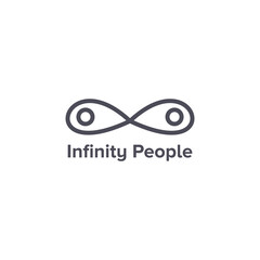 Illustration Vector Graphic of Infinity People Logo