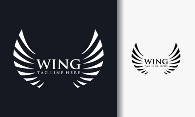 typography wing logo