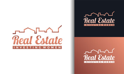 typography beauty real estate logo