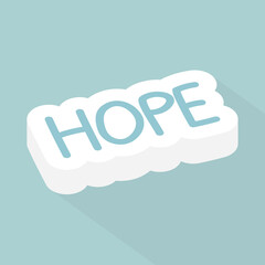 hope word concept- vector illustration