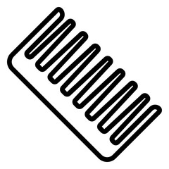 Hair Comb vector icon concept, Beauty and cosmetic products Symbol on White background