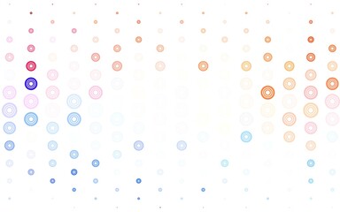 Light Blue, Red vector pattern with spheres.