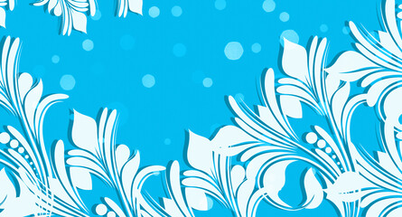 Fototapeta na wymiar colorful swirl floral design backdrop for cards and banner.