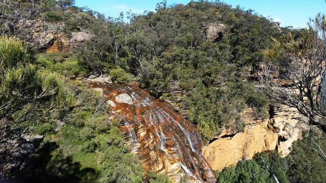 Wentworth Falls from Fletchers Lookout, Katoomba Blue Mountains National Park