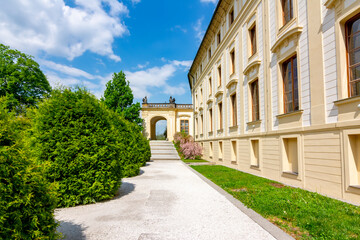Fototapeta na wymiar Royal palace gardens in Prague Castle, Prague, Czech Republic