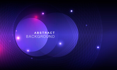 Vector abstract space background with abstract elements