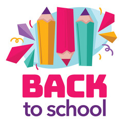 Back to school celebration banner, education and knowledge
